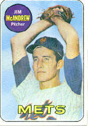 1969 Topps Baseball Cards      321     Jim McAndrew RC